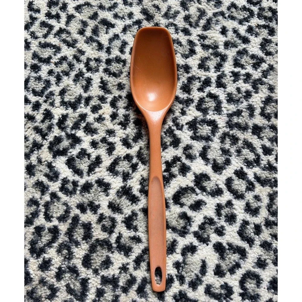 Vintage Foley Orange Pumpkin Hard Plastic‎ Serving Spoon 1970s Retro
